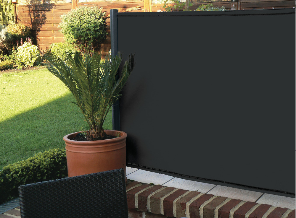 Brise vue 200g-95%-1x10m noir - elegance - signature