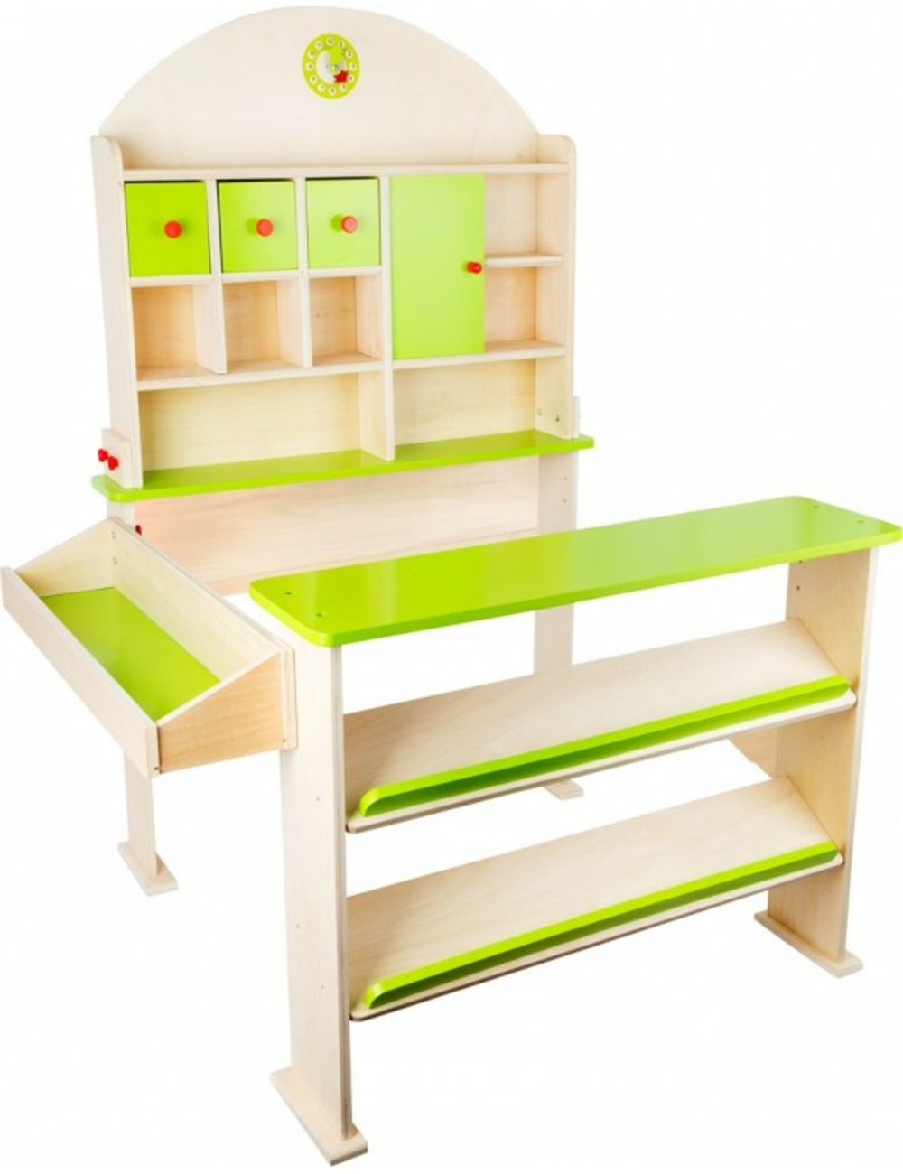 Stand de marchande jour du marché > en bois 87x78x112 cm