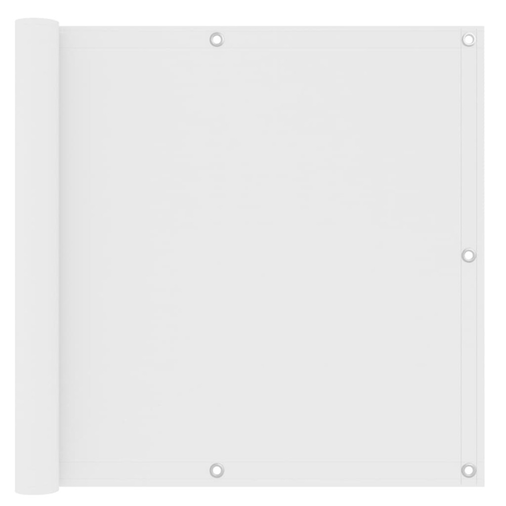 Écran de balcon blanc 90x500 cm tissu oxford