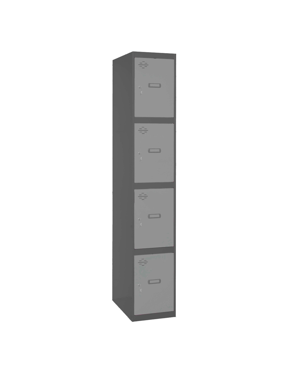 Casier-armoire simonlocker prof. dism. 4 porte 1/4 400 in an/gr antracite/gris 1800x400x500 - simonrack