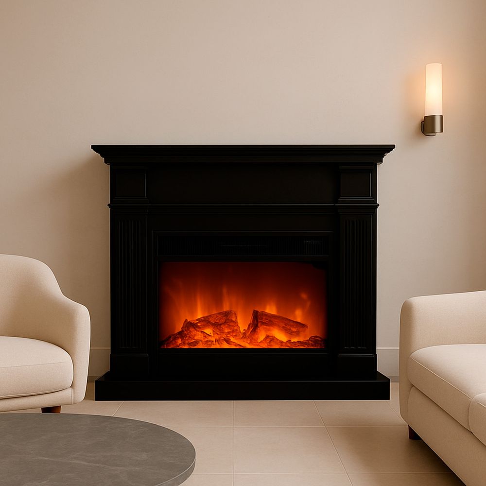 Decouvrez le caminetto elettrico xxl noir un design elegant et moderne achetez maintenant