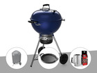 Barbecue à charbon  master-touch gbs c-5750 57 cm deep ocean blue avec housse +