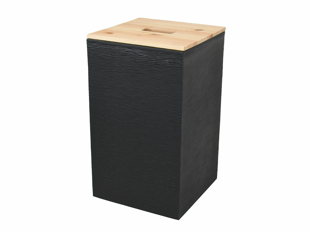 Coffre stone à granulés pour 20 kg de pellets jura montania - 29,5 x 29,5 x 50,6