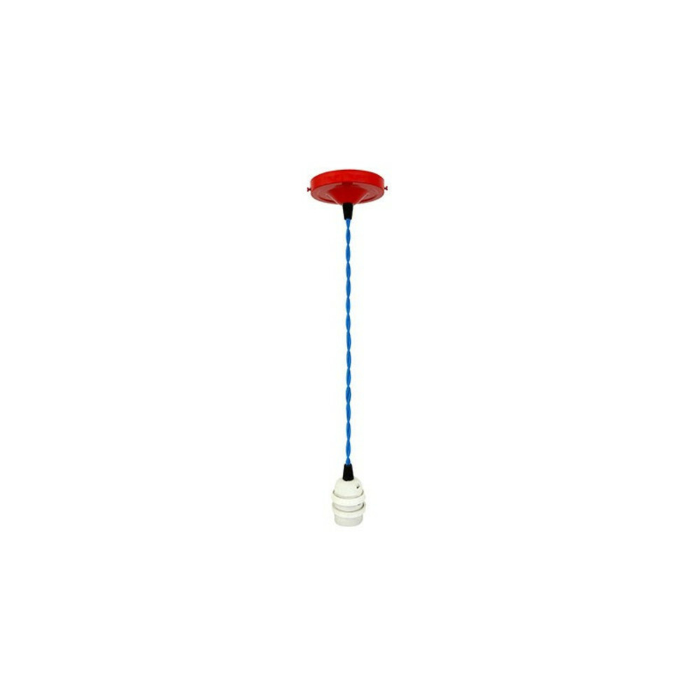 Suspension luminaire rouge et bleu
