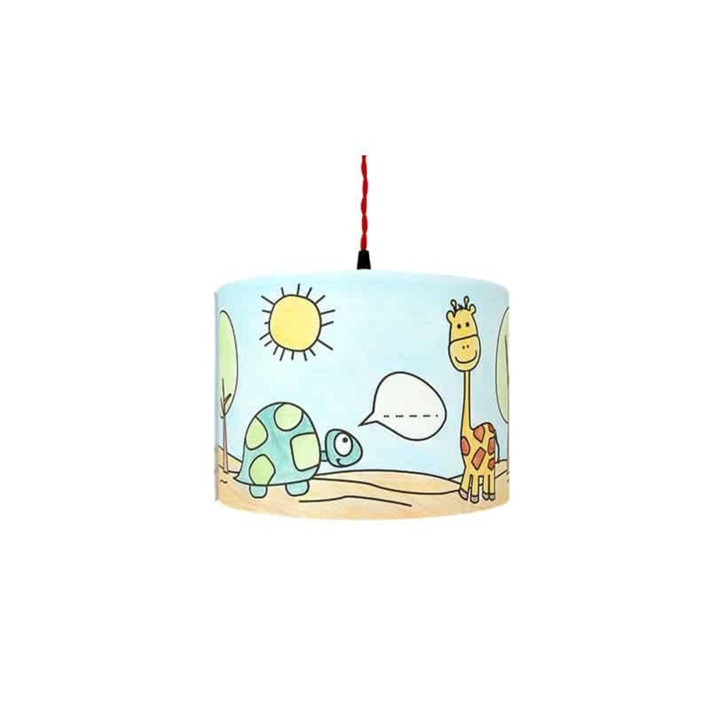 Luminaire à colorier pour enfant savane