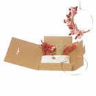 Kit diy cercle fleurs séchées naturel/rose - format letterbox