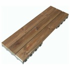 Dalle bois clipsable pin xtiles 117 x 39 cm (lot de 20 dalles soit 9 m²) - brun