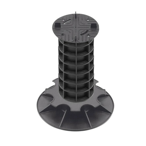 Plot terrasse dalle réglable 26 - 29 cm - noir