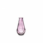 Vase bottle vichy - rose (lot de 3)