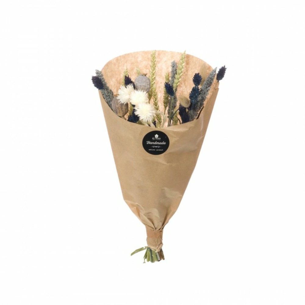 Bouquet de fleurs séchées m mix bleu ocean