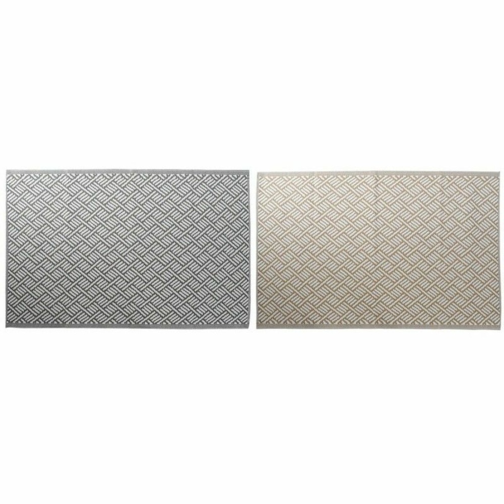 Tapis dkd home decor gris polypropylène (150 x 210 x 1 cm) (2 pcs)