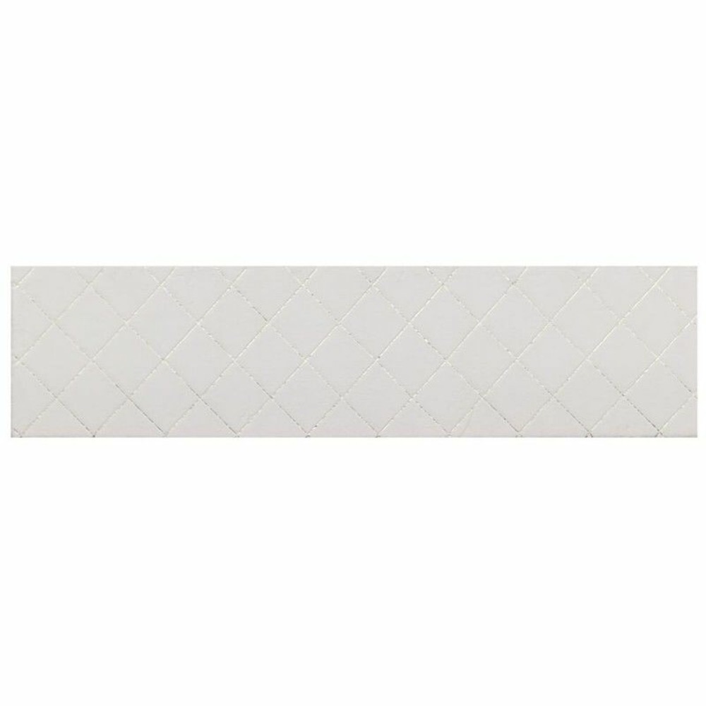 Tapis dkd home decor blanc losanges moderne (60 x 240 x 2,2 cm)