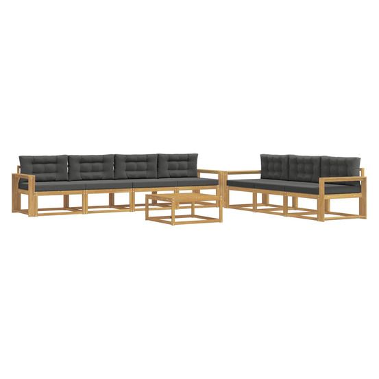 Ensemble de canapés d'extérieur 7 pc blanc et anthracite
