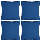 Coussins décoratifs 4 pcs bleu royal 60x60 cm tissu
