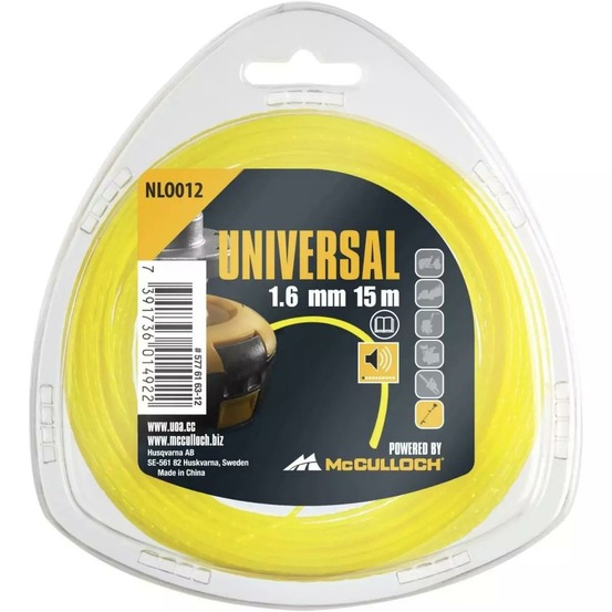 Fil de coupe-herbe en nylon 1.6mm x 15m nlo012