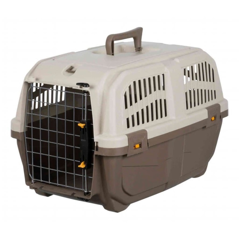 Boîte de transport pour animaux de compagnie skudo xs-s taupe