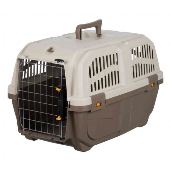 Boîte de transport pour animaux de compagnie skudo xs-s taupe