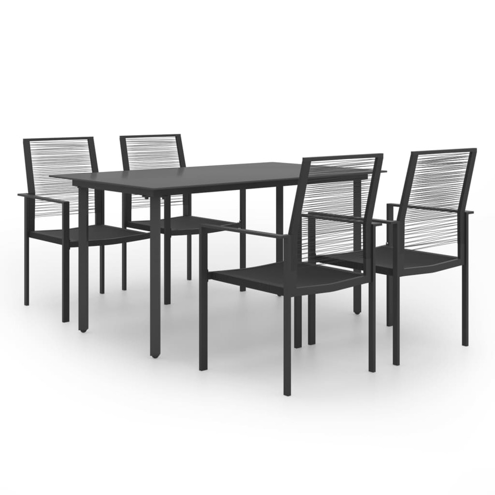 Ensemble de salle à manger de jardin 5 pcs
