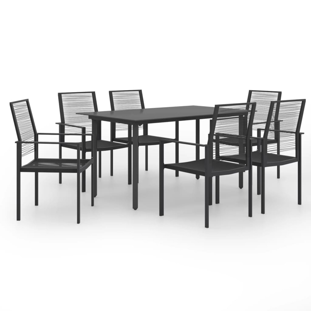 Ensemble de salle à manger de jardin 7 pcs