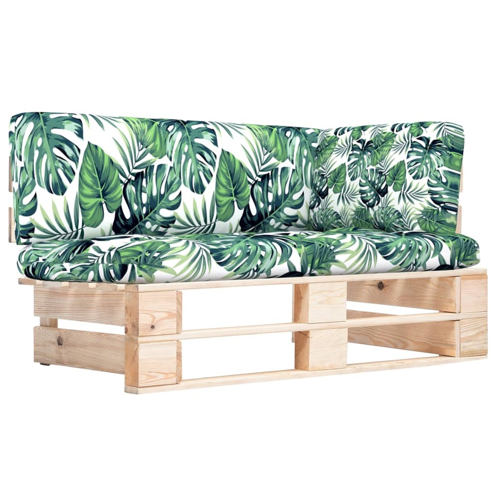 Canapé d'angle palette de jardin bois de pin imprégné