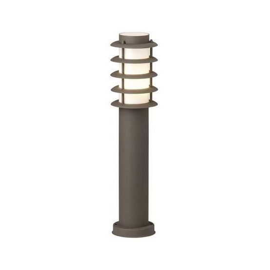 Borne d'extérieur led h51cm oskar - - marron rouille - design contemporain