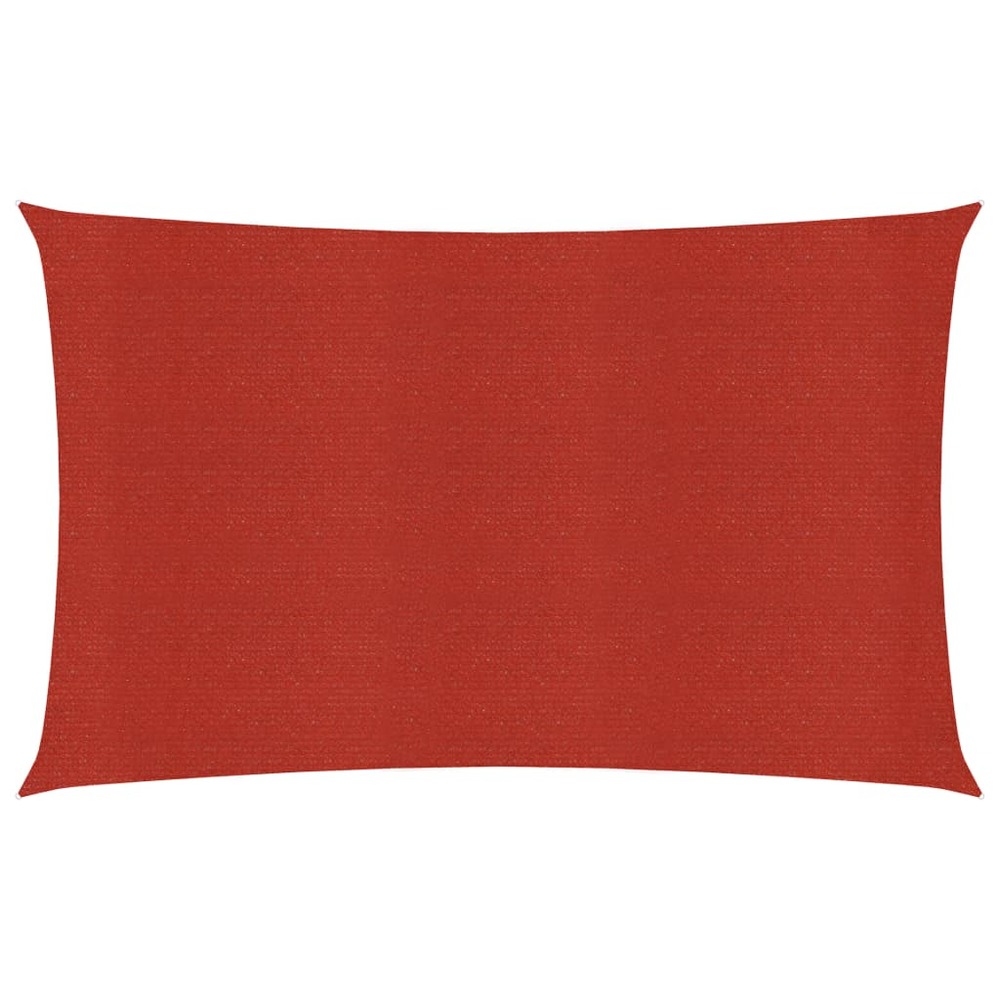 Voile toile d'ombrage parasol 160 g/m² 2 x 4 m pehd rouge