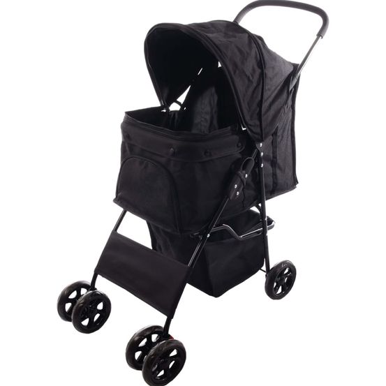 Poussette pour chien anda noir 46x81,5x98 cm