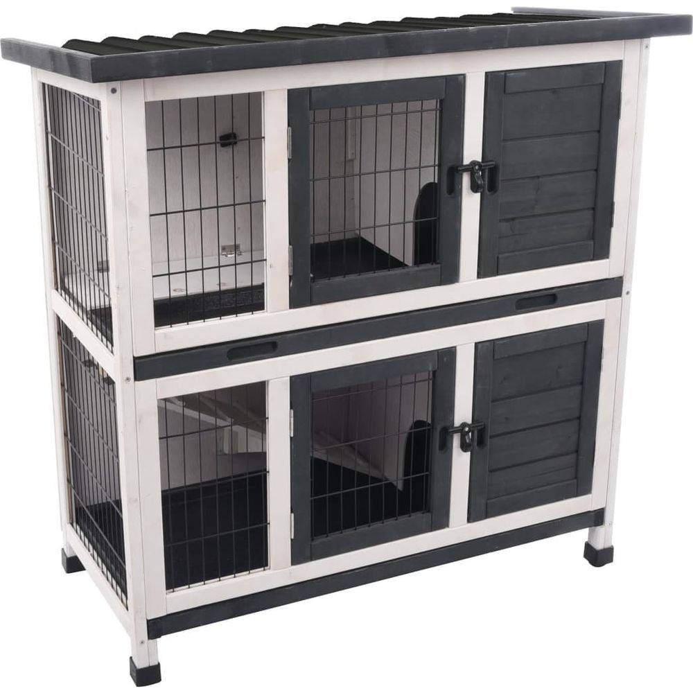 Clapier combi 1 rustique 100x50x102 cm