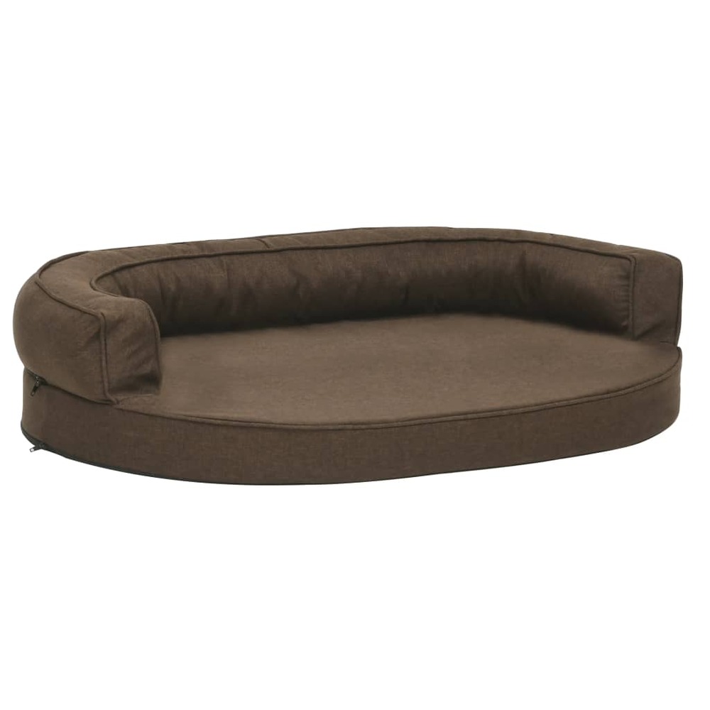 Matelas de lit ergonomique pour chien 90x64 cm aspect de lin