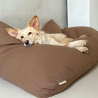 Star - coussin grand chien à mémoire de forme, déhoussable en tissu mocca, 100x70x15cm