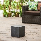 Cube de fontaine de terrasse 31x31x31 cm noir