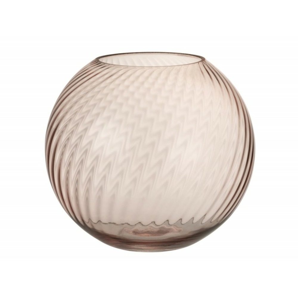 Vase en verre rond pour une décoration élégante.