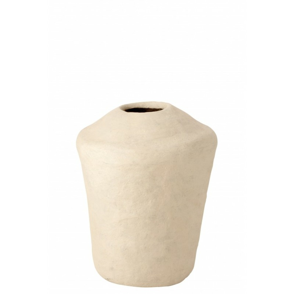Vase haut en papier blanc 50x50x63 cm