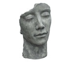 Statue visage homme extérieur petit format - gris beton 53 cm