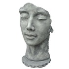 Statue visage femme extérieur grand format - gris beton 115 cm