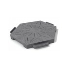 Dalle hexagonale clipsable ajourée - gris beton
