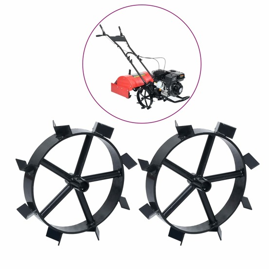 Roues métalliques pour cultivateur Ã