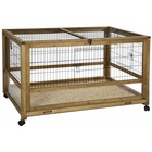 Cage de petits animaux pour espace intérieur 116x75x70 cm bois