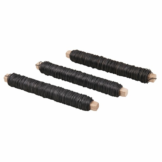 Fil métal noir pour compositions florales ø 0,65 cm