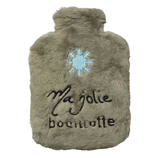 Bouillotte peluche flocon