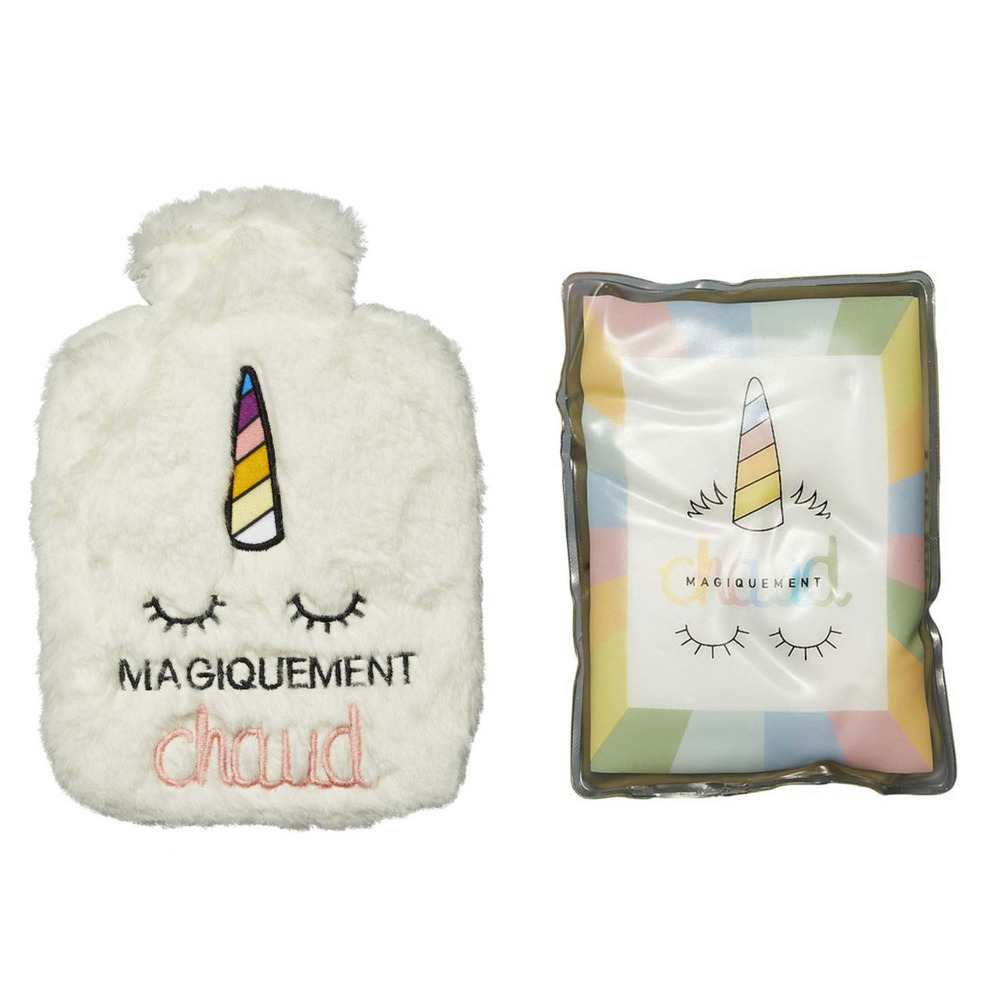 Bouillotte + chaufferette licorne