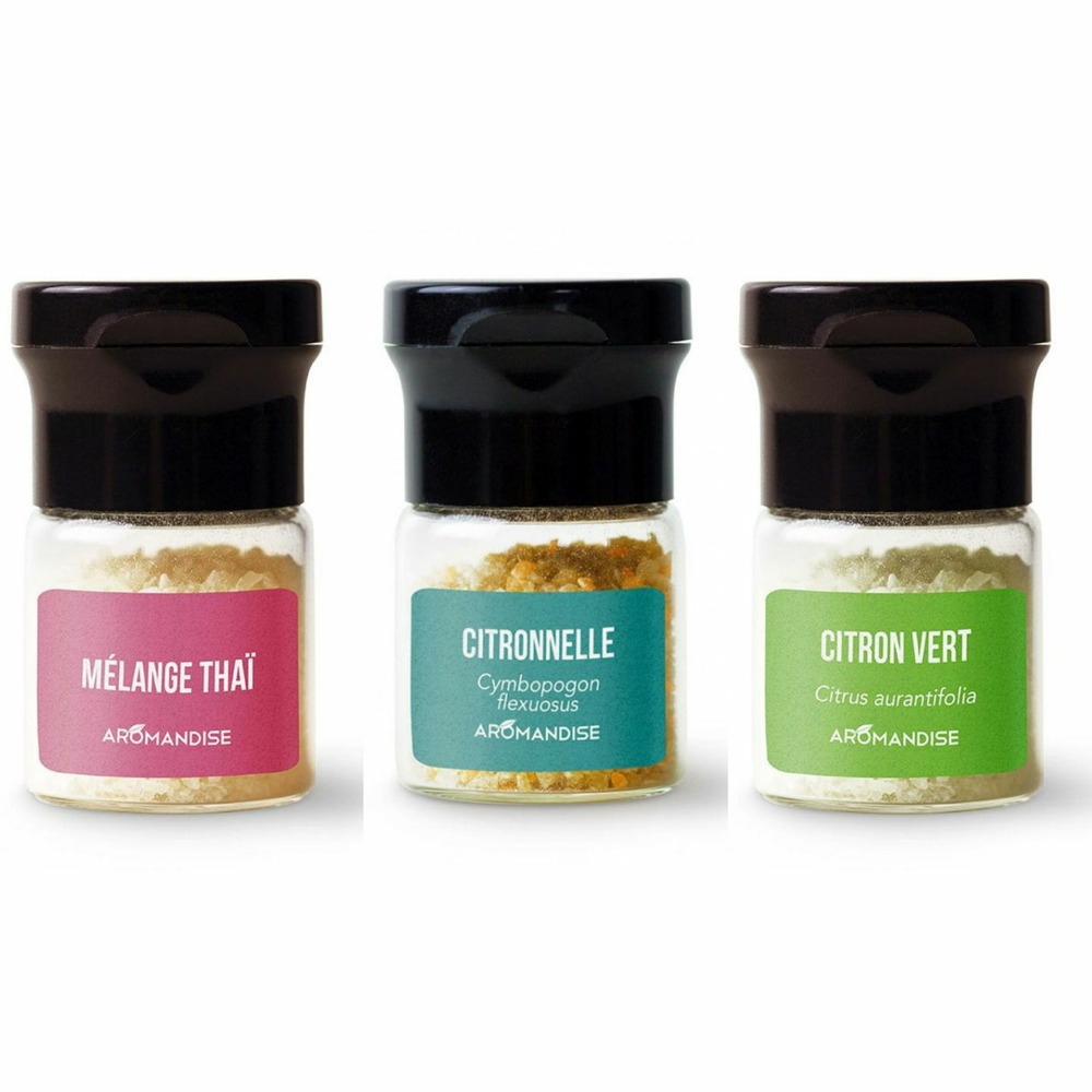 Cusine asiatique - cristaux huiles essentielles - 3 x 10 g