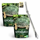 Thé vert gyokuro 100 g + paille inox avec filtre