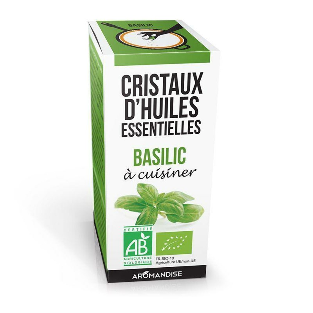 Cristaux d'huiles essentielles - basilic 10 g