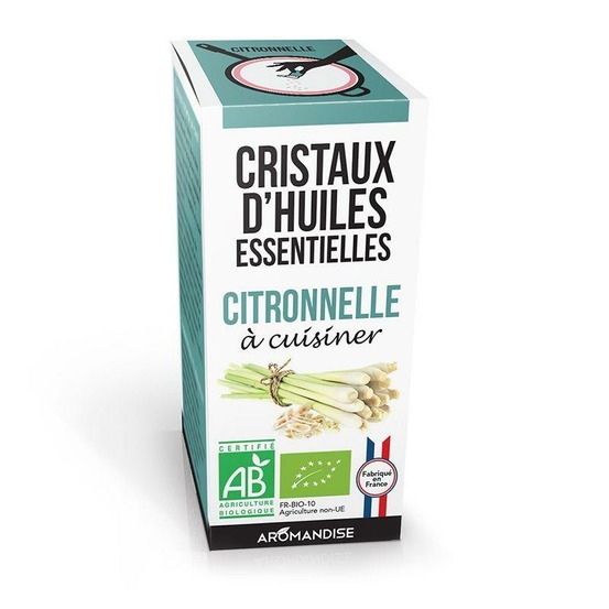 Cristaux d'huiles essentielles - citronnelle 10 g