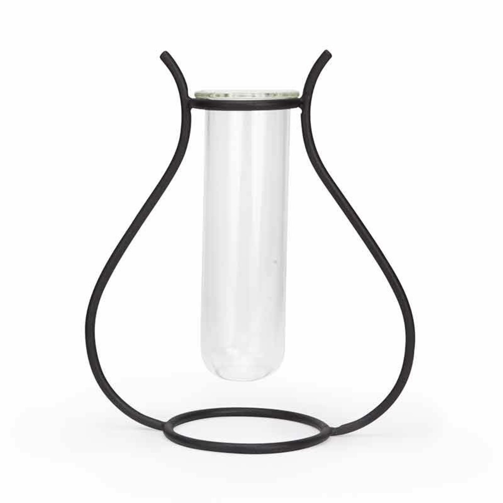 Vase en fer - soliflore arrondi - style industriel