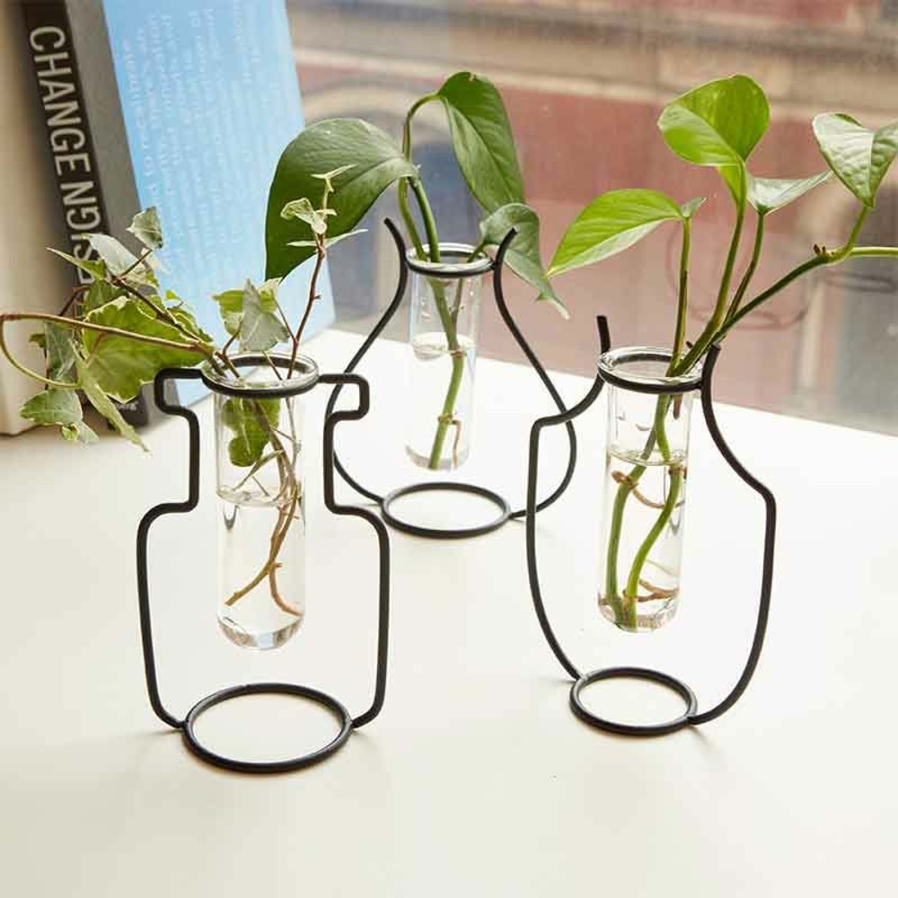 Vase Amphore Design Herbes 100cm Noir