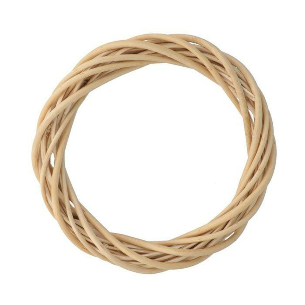 Couronne décorative en osier à suspendre d30x6h cm