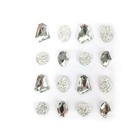 16 pierres précieuses adhésives cristal 20 mm