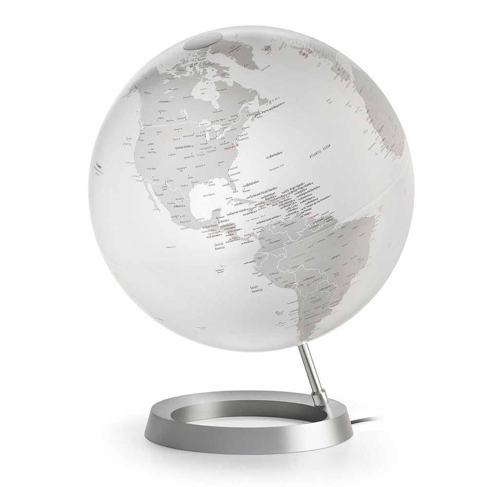 Globe terrestre lumineux full circle vision ø 30 cm - blanc